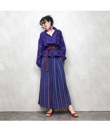 USED | ABVIEN purple silk jacket(ブルゾン)