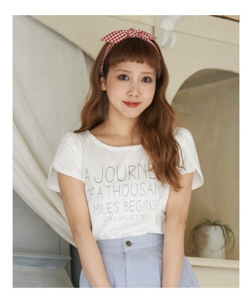 MAJESTIC LEGON（マジェスティックレゴン）の「♪ペタルスリーブTEE（トップス・レディース・グレー/ブラック/オフ/ラベンダー・Free）」の11枚目の写真