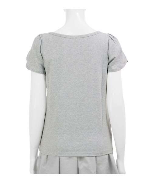 MAJESTIC LEGON（マジェスティックレゴン）の「♪ペタルスリーブTEE（トップス・レディース・グレー/ブラック/オフ/ラベンダー・Free）」の6枚目の写真