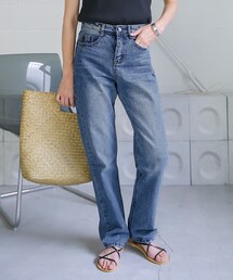 select MOCA | ロングストレートデニム(デニムパンツ)