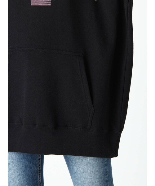 FLOVE（フローブ）の「USAビックロゴフーディー（Tシャツ/カットソー・ブラック・F）」の10枚目の写真