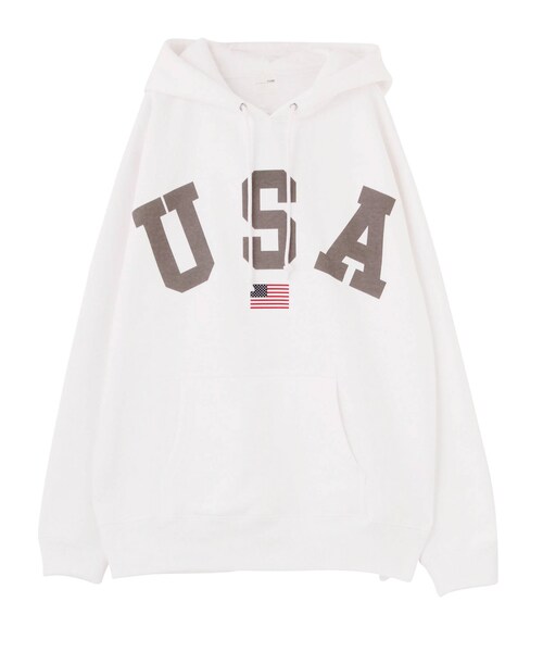 FLOVE（フローブ）の「USAビックロゴフーディー（Tシャツ/カットソー・ブラック・F）」の15枚目の写真