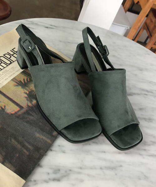 DHOLIC（ディーホリック）の「オープントゥスリングバックシューズ（その他シューズ・レディース・ピンク/グリーン/ブラック/ブルー・225/230/235/240/245/250）」の3枚目の写真