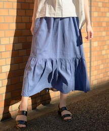 shop DADA | ★ﾘﾈﾝ混★ｳｴｽﾄｺﾞﾑﾛﾝｸﾞｽｶｰﾄ（9S10-4274）(スカート)