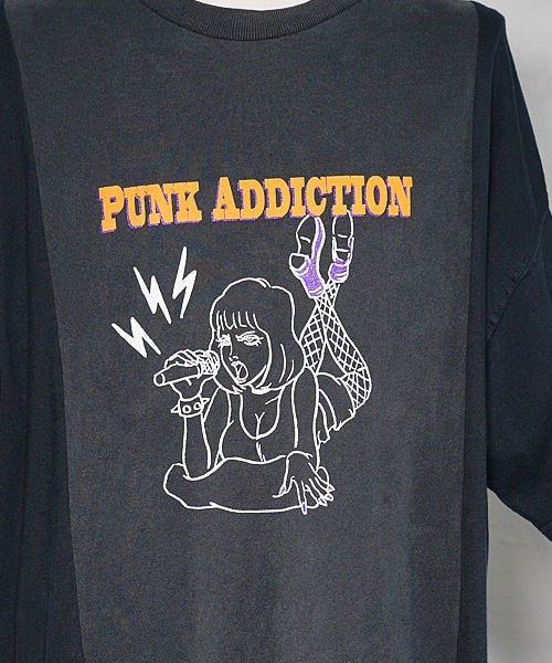 masterkey（マスターキー）の「PUNK ADDICTION（Tシャツ/カットソー・メンズ・ベージュ/ブラック・1/2）」の6枚目の写真