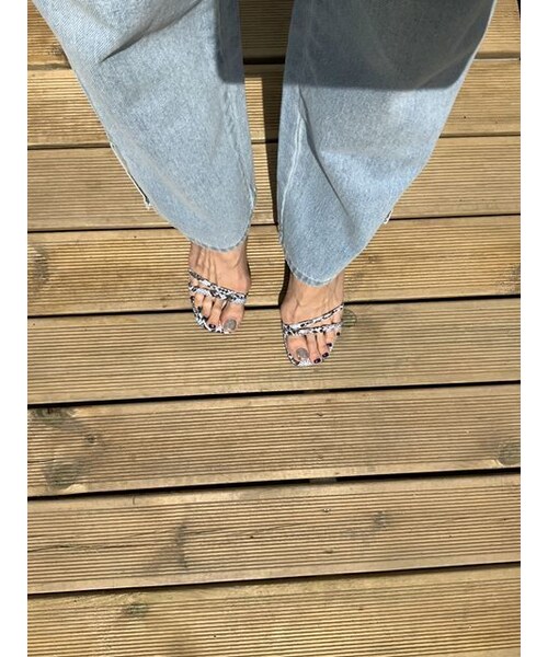 no brand（ノーブランド）の「パイソン柄サンダル（サンダル・レディース・その他）」の5枚目の写真