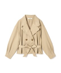 GRL | リボン付きツイルショートトレンチコート(トレンチコート)