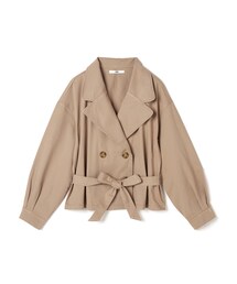 GRL | リボン付きツイルショートトレンチコート(トレンチコート)
