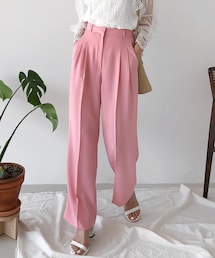 DHOLIC | ツータックフルレングスワイドスラックス(スラックス)