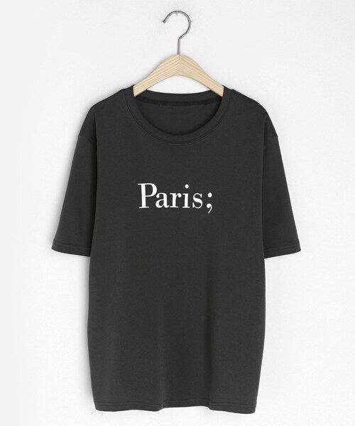 DHOLIC（ディーホリック）の「Paris;半袖Tシャツ（Tシャツ/カットソー・レディース・グレー/ブルー/ブラック/レッド・FREE）」の2枚目の写真