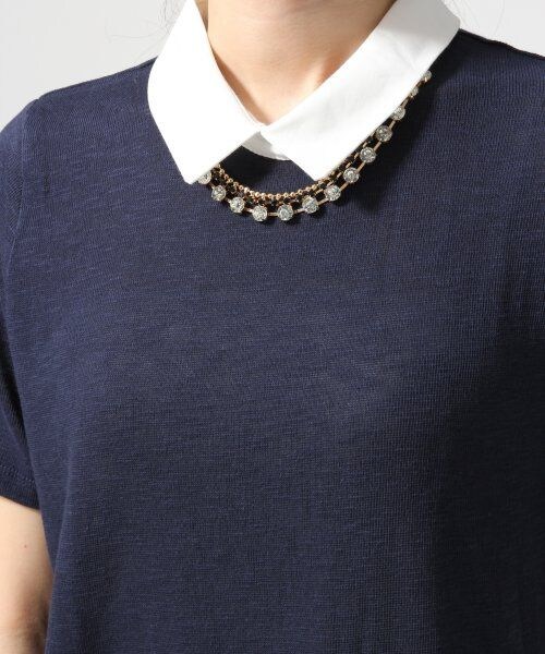 GLOBAL WORK（グローバルワーク）の「エリツキカットプルオーバー／ＳＳ（トップス・レディース・ホワイト06/グレー12/グリーン75/ネイビー88・Ｍ/Ｌ）」の11枚目の写真