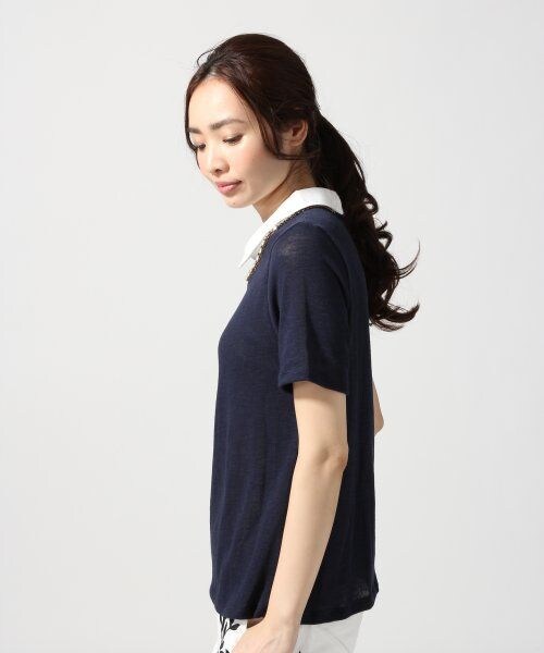 GLOBAL WORK（グローバルワーク）の「エリツキカットプルオーバー／ＳＳ（トップス・レディース・ホワイト06/グレー12/グリーン75/ネイビー88・Ｍ/Ｌ）」の9枚目の写真