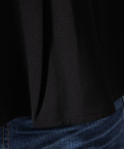 JEANASIS(ジーナシス)の「キリカエペプラムSS(トップス・レディース・オフホワイト/ブラック・FREE)」の7枚目の写真