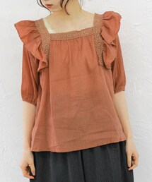 Crisp | 【WEB限定】フリルレースブラウス(シャツ/ブラウス)