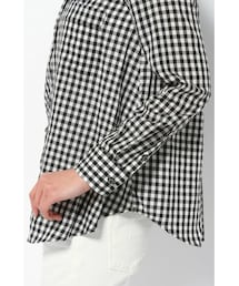 IENA（イエナ）の「ギンガムチェック柄カシュクールシャツ