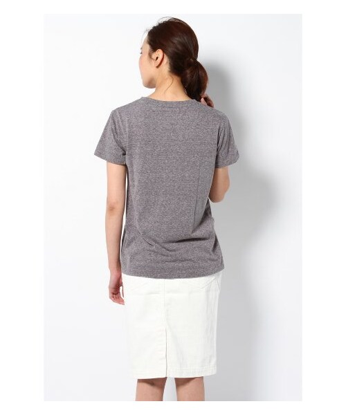 Champion（チャンピオン）の「CHAMPION ロゴTシャツ（カットソー・Ｔシャツ・レディース・グレー/グレーA/ナチュラル/グリーン C・フリー）」の7枚目の写真