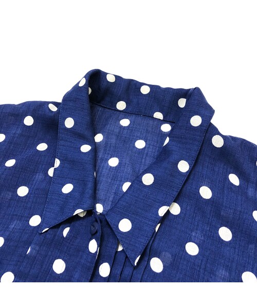USED（ユーズド）の「Lamballe blue dot shirt（シャツ/ブラウス・レディース・その他）」の6枚目の写真