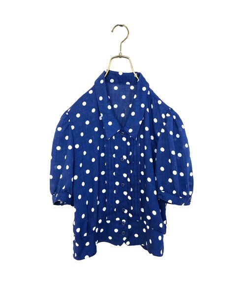 USED（ユーズド）の「Lamballe blue dot shirt（シャツ/ブラウス・レディース・その他）」の3枚目の写真