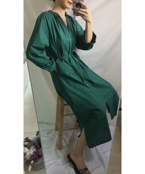 no brand（ノーブランド）の「シフォンロングワンピース（ワンピース・レディース・その他）」の9枚目の写真