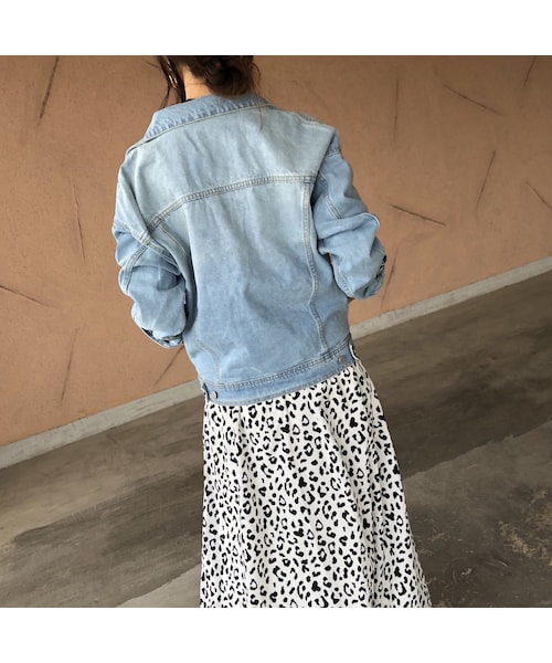 copine（コピン）の「再入荷！ビッグシルエットシンプルGジャン(2color)（デニムジャケット・レディース・その他）」の9枚目の写真