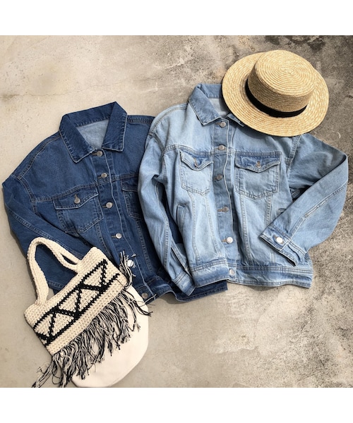 copine（コピン）の「再入荷！ビッグシルエットシンプルGジャン(2color)（デニムジャケット・レディース・その他）」の13枚目の写真