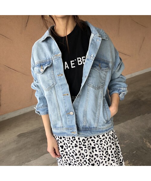 copine（コピン）の「再入荷！ビッグシルエットシンプルGジャン(2color)（デニムジャケット・レディース・その他）」の7枚目の写真