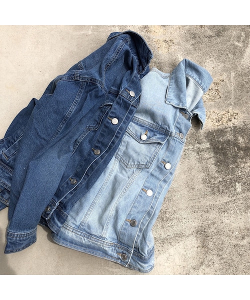 copine（コピン）の「再入荷！ビッグシルエットシンプルGジャン(2color)（デニムジャケット・レディース・その他）」の15枚目の写真