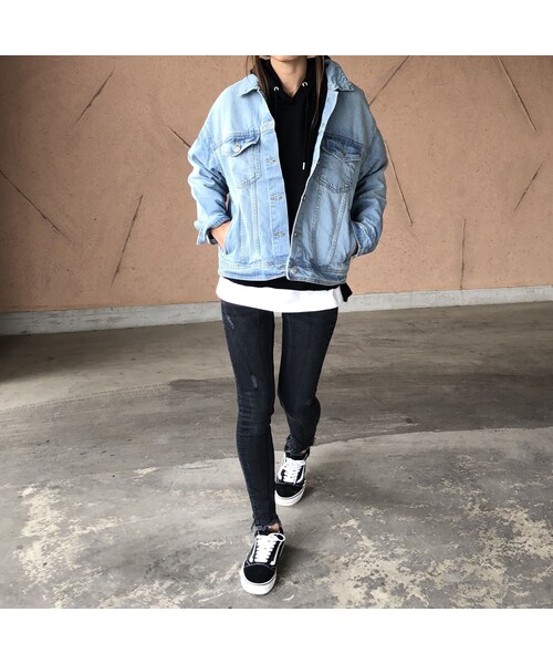 copine（コピン）の「再入荷！ビッグシルエットシンプルGジャン(2color)（デニムジャケット・レディース・その他）」の12枚目の写真