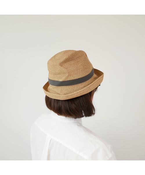mature ha. マチュアーハ BOXEDHAT 7cm brim mature ha. マチュアーハ ペーパーブレード ガーデンリボン