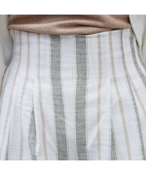 no brand（ノーブランド）の「ランダムストライプワイドPT（その他パンツ・レディース・その他）」の8枚目の写真