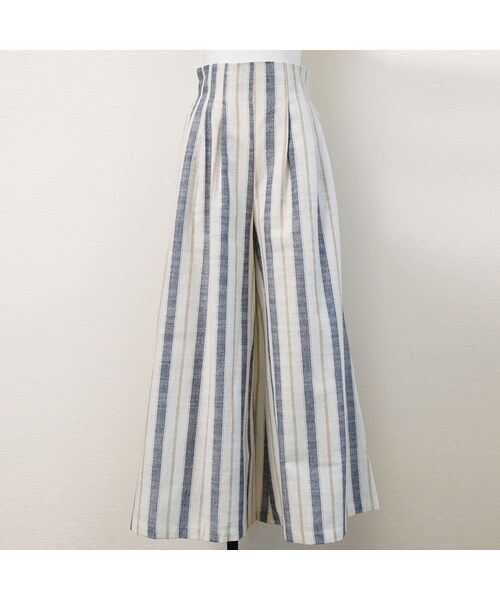 no brand（ノーブランド）の「ランダムストライプワイドPT（その他パンツ・レディース・その他）」の9枚目の写真