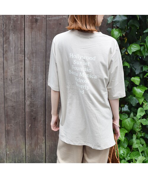 no brand（ノーブランド）の「バックプリントロゴTEE（Tシャツ/カットソー・レディース・その他）」の5枚目の写真