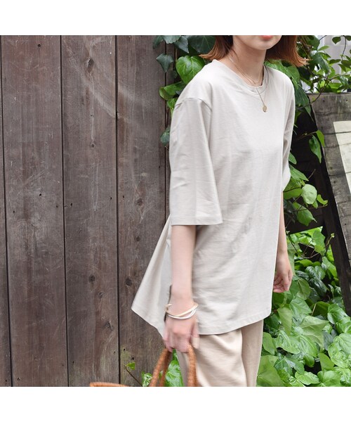 no brand（ノーブランド）の「バックプリントロゴTEE（Tシャツ/カットソー・レディース・その他）」の4枚目の写真