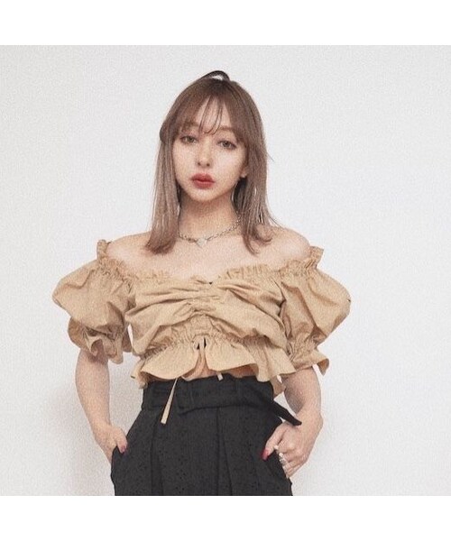 FICTION TOKYO（フィクショントーキョー）の「Front Strings Tops
