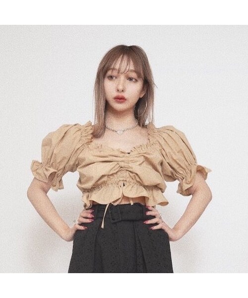 FICTION TOKYO（フィクショントーキョー）の「Front Strings Tops  