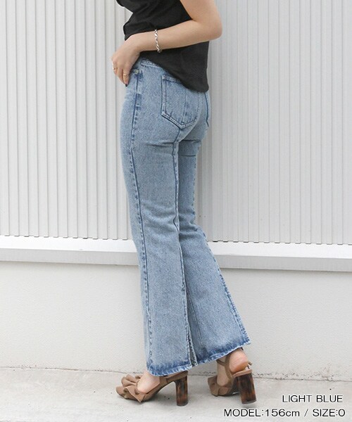 RANDA（ランダ）の「バックスリットフレアデニム（パンツ・レディース・その他・0/1/2）」の3枚目の写真