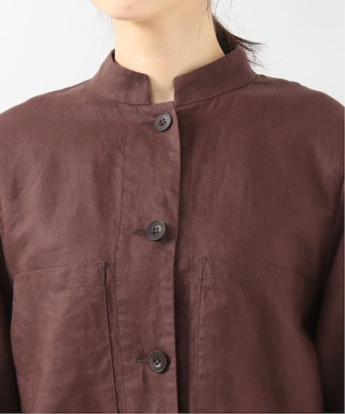 IENA（イエナ）の「IENA LA BOUCLE 麻ダブルオックス 胸ポケット