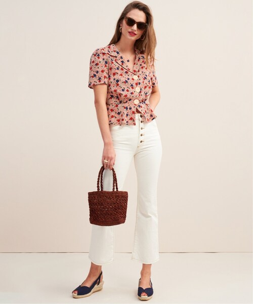 IENA / ROUJE Fleurette JOSE 花柄シャツ 36 IENA ROUJE Fleurette