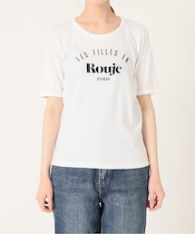IENA(イエナ)ROUJE*IENA T-SH rouje logo ブルーA
