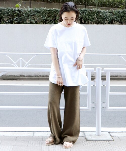 plage（プラージュ）の「《予約》SI/CO Nep パンツ◆（パンツ・ベージュ/36/38）」の4枚目の写真