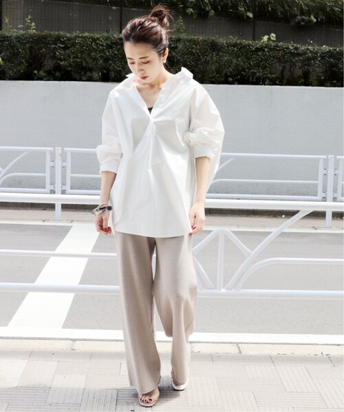 plage（プラージュ）の「《予約》SI/CO Nep パンツ◆（パンツ・ベージュ/36/38）」の21枚目の写真