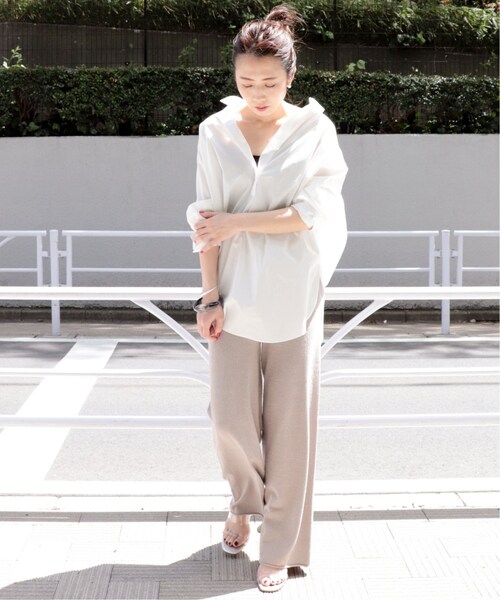 plage（プラージュ）の「《予約》SI/CO Nep パンツ◆（パンツ・ベージュ/36/38）」の20枚目の写真