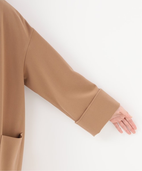 超美品！スピックアンドスパン ノーカラーコート スピック アンド スパン C/Cu ノーカラートレンチコート 2024SS