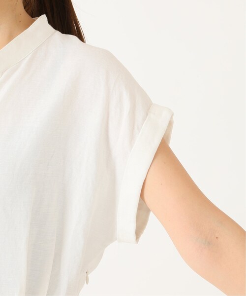 ラスト1点! 完売 スピック & スパン★レーヨン麻キリカエフレアワンピース 黒 38★リネン ミモレ丈シャツワンピ Spick and Span今季新作