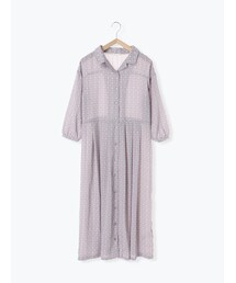 ehka sopo | 幾何柄開襟ワンピース(ワンピース/ドレス)