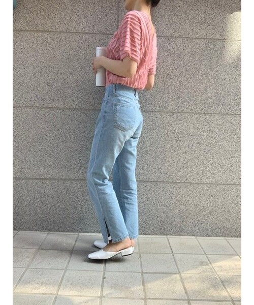 no brand（ノーブランド）の「フリルVネックT / 3collar（Tシャツ/カットソー・レディース・その他）」の8枚目の写真