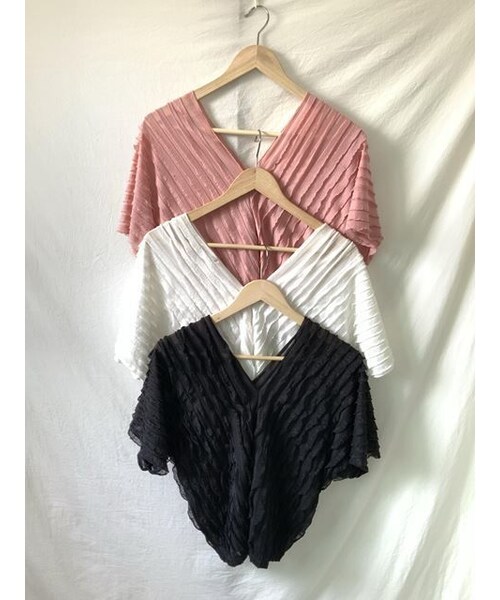 no brand（ノーブランド）の「フリルVネックT / 3collar（Tシャツ/カットソー・レディース・その他）」の10枚目の写真