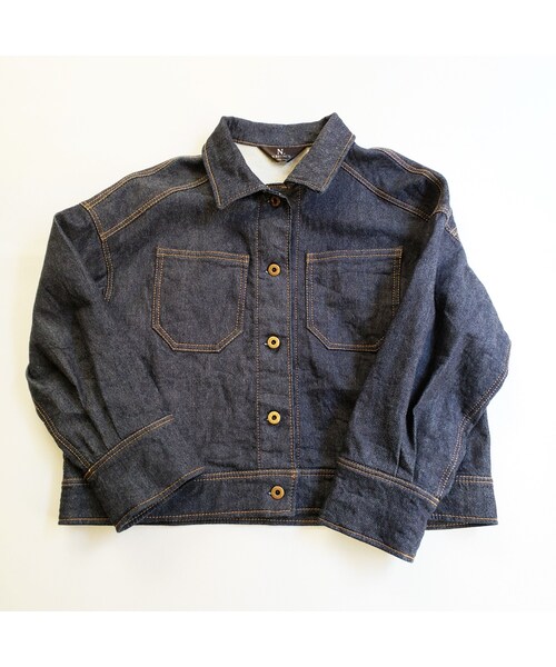 Handmade(ハンドメイド)の「003.short denim jacket(デニムジャケット・レディース・その他)」の1枚目の写真