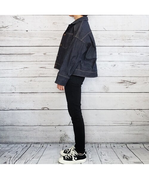 Handmade(ハンドメイド)の「003.short denim jacket(デニムジャケット・レディース・その他)」の8枚目の写真
