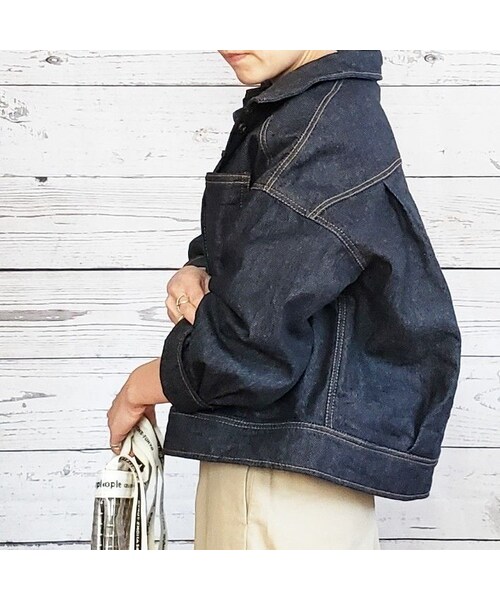 Handmade(ハンドメイド)の「003.short denim jacket(デニムジャケット・レディース・その他)」の4枚目の写真
